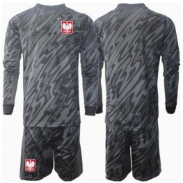 Polen Keeper Uit tenue Kids EK 2024 Lange Mouw (+ Korte broeken)